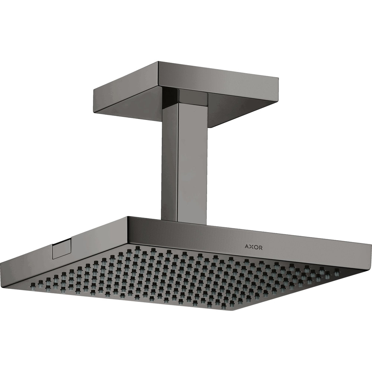AXOR-ShowerSolutions-Overhead-shower-240-240-1jet-with-ceiling-connection-Polished-Black-Chrome-10929330