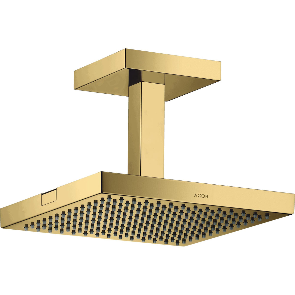 AXOR-ShowerSolutions-Overhead-shower-240-240-1jet-with-ceiling-connection-Polished-Gold-Optic-10929990