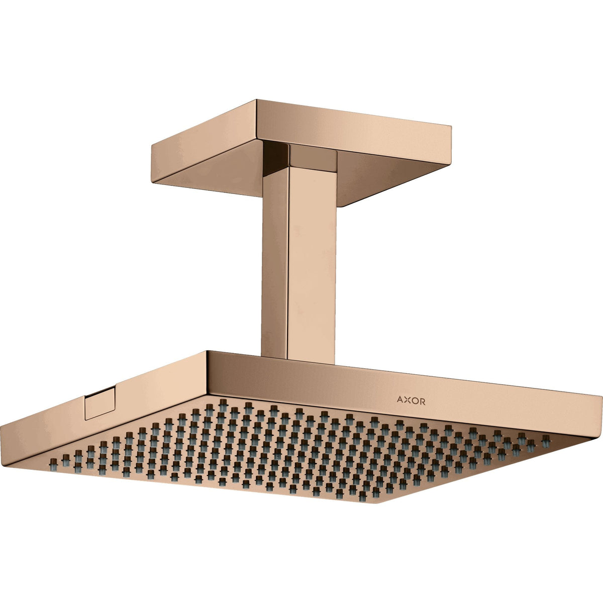 AXOR-ShowerSolutions-Overhead-shower-240-240-1jet-with-ceiling-connection-Polished-Red-Gold-10929300