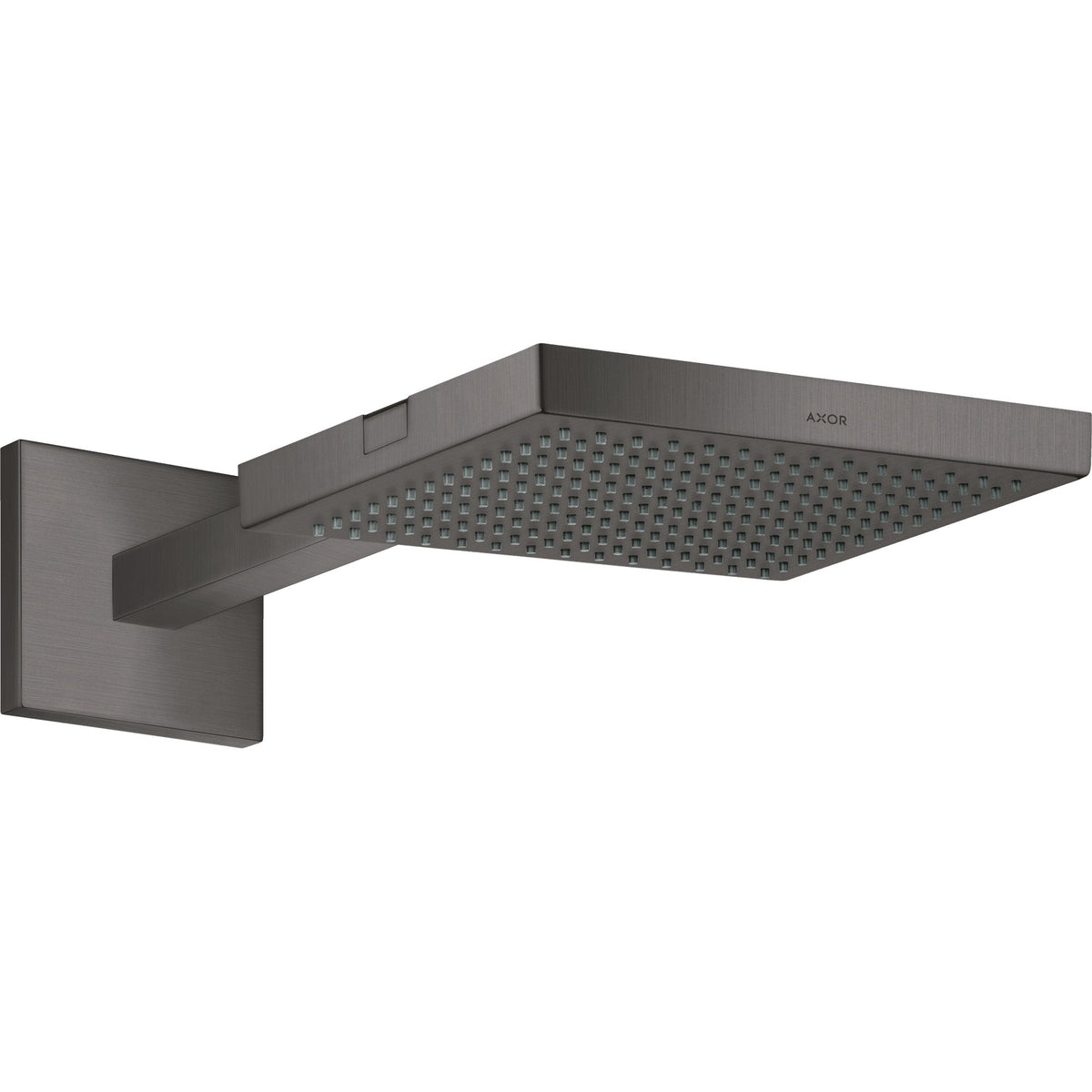 AXOR-ShowerSolutions-Overhead-shower-240-240-1jet-with-shower-arm-Brushed-Black-Chrome-10925340