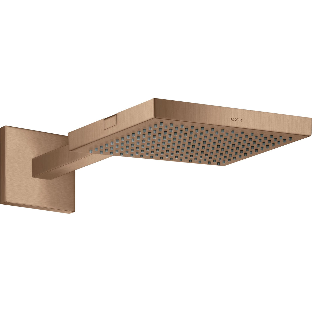 AXOR-ShowerSolutions-Overhead-shower-240-240-1jet-with-shower-arm-Brushed-Red-Gold-10925310
