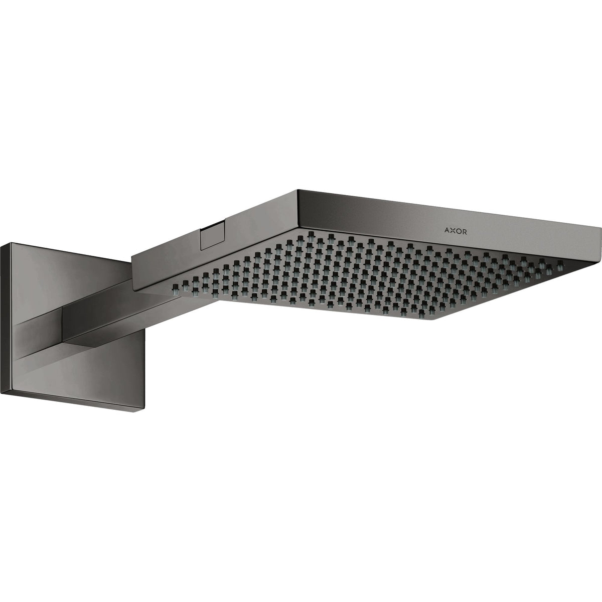 AXOR-ShowerSolutions-Overhead-shower-240-240-1jet-with-shower-arm-Polished-Black-Chrome-10925330