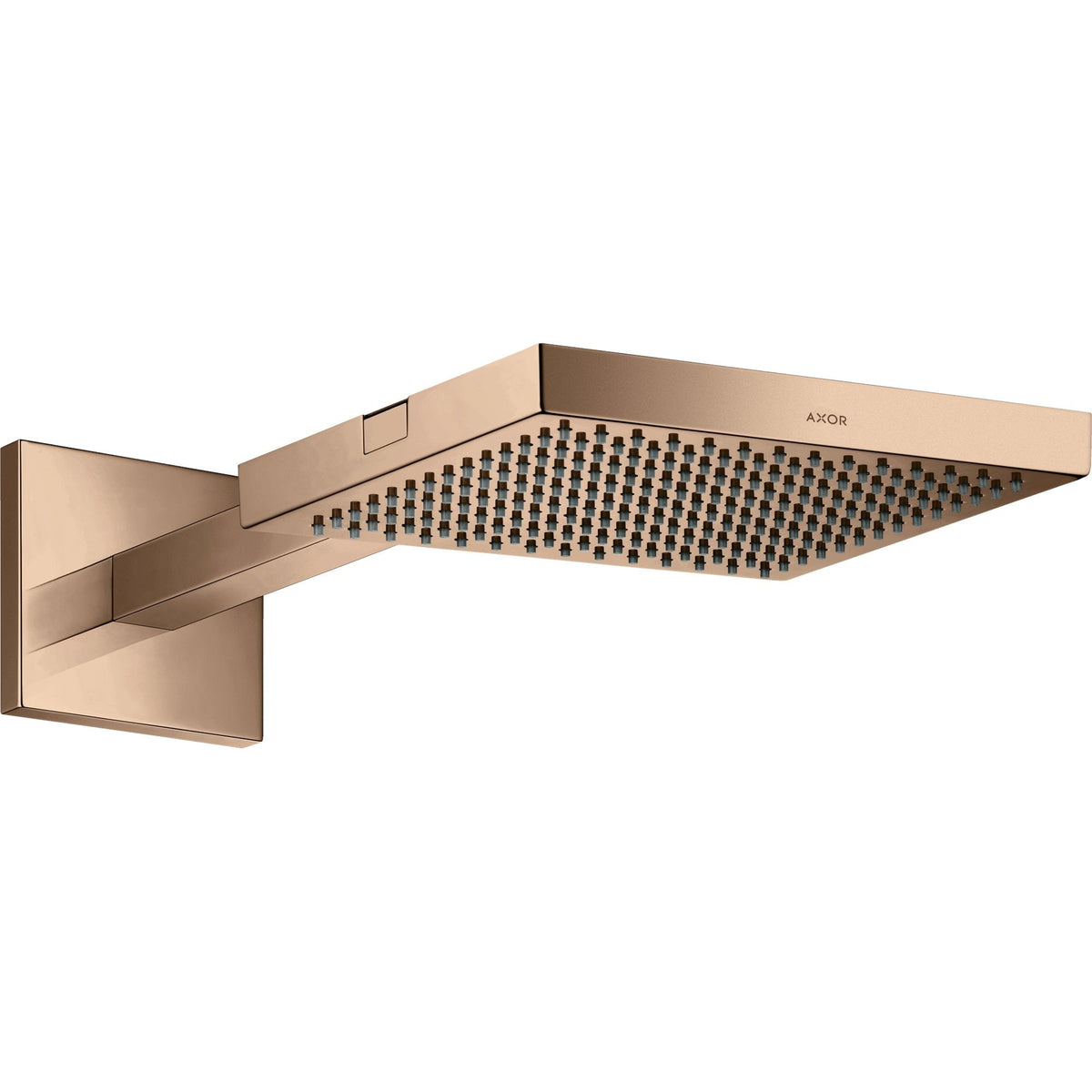 AXOR-ShowerSolutions-Overhead-shower-240-240-1jet-with-shower-arm-Polished-Red-Gold-10925300