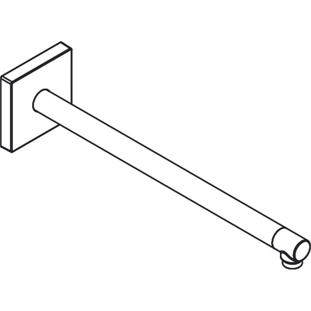 AXOR-ShowerSolutions-Shower-arm-390-mm-square-26436-technical-02