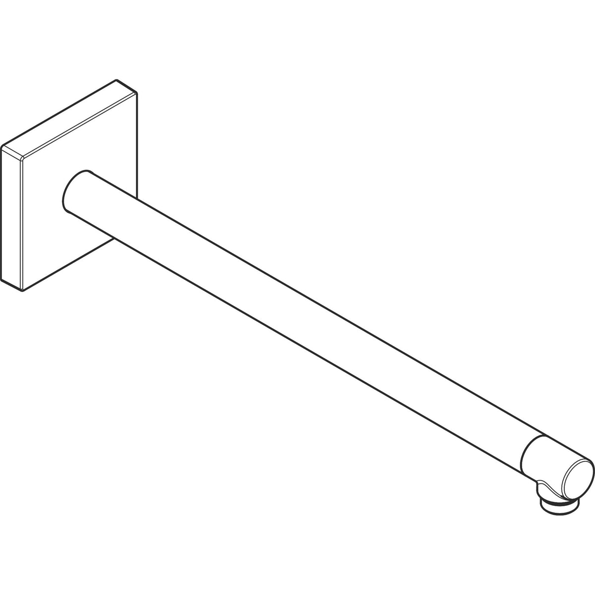 AXOR-ShowerSolutions-Shower-arm-390-mm-square-26436-technical-03