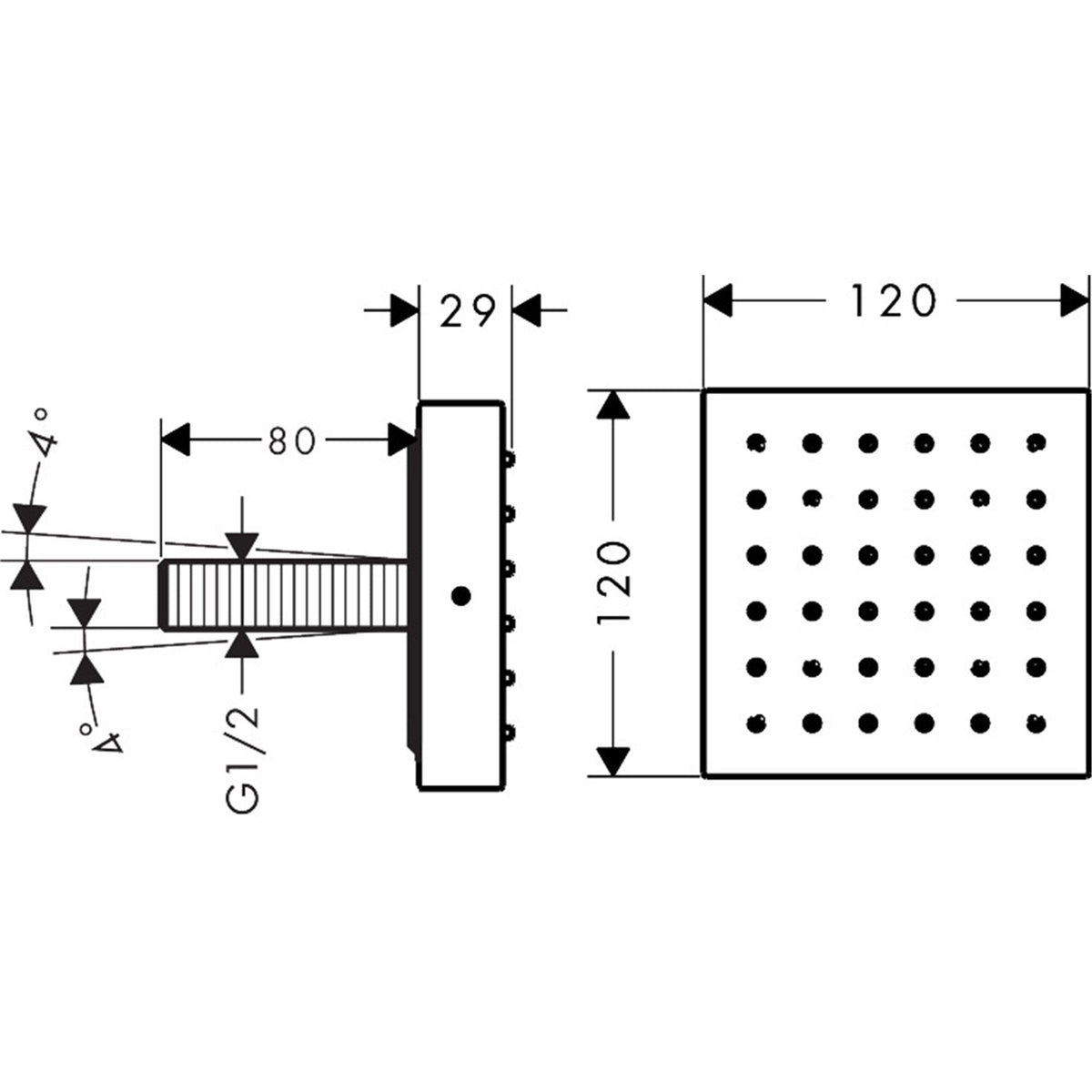 AXOR-ShowerSolutions-Shower-module-120-120-for-concealed-installation-square-28491-technical-02