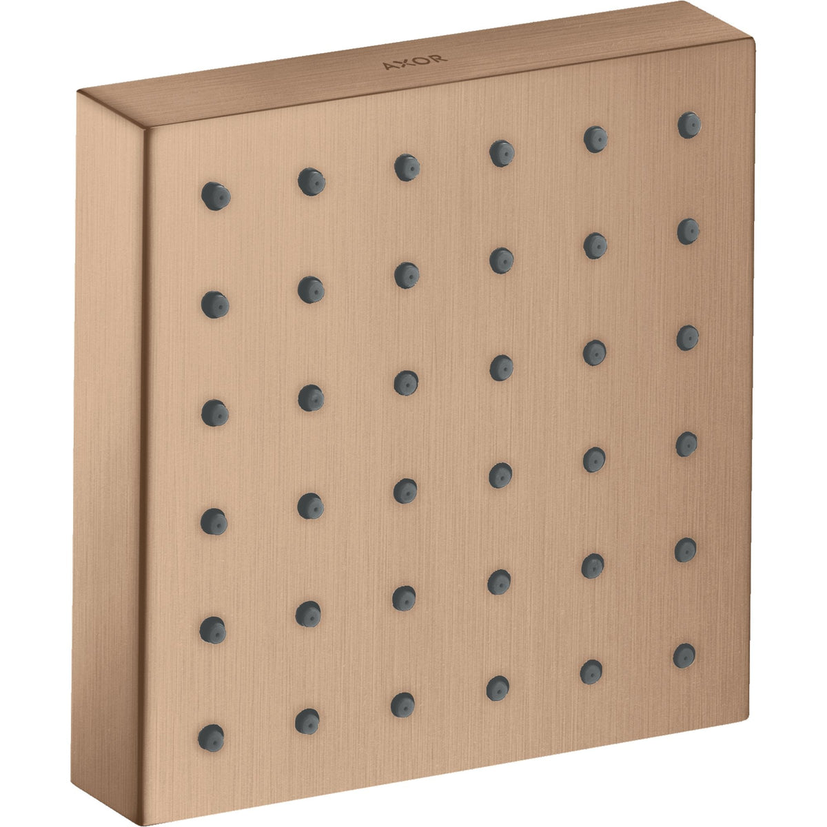 AXOR-ShowerSolutions-Shower-module-120-120-for-concealed-installation-square-Brushed-Red-Gold-28491310