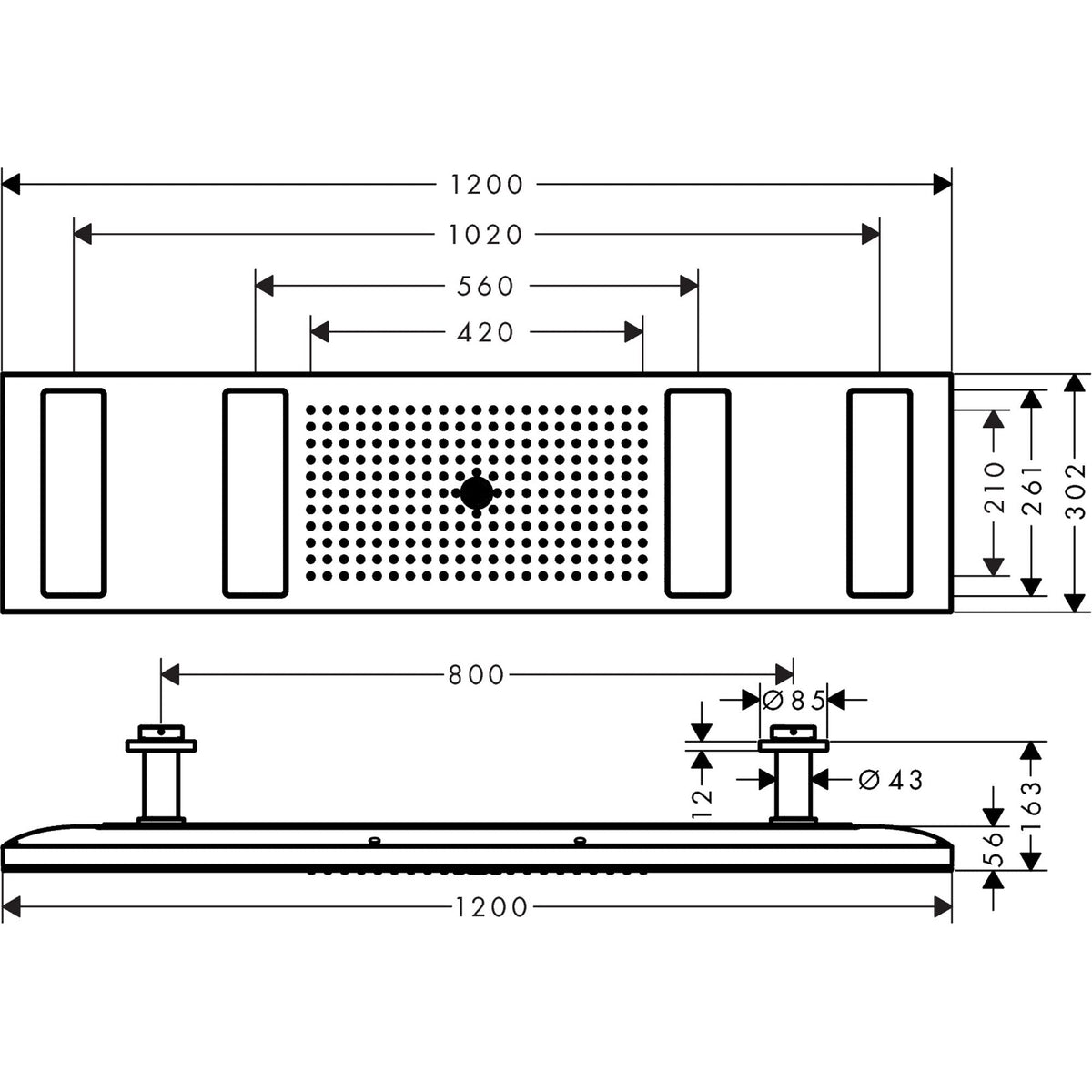AXOR-ShowerSolutions-ShowerHeaven-1200-300-4jet-with-light-module-3500-K-12427-technical-03