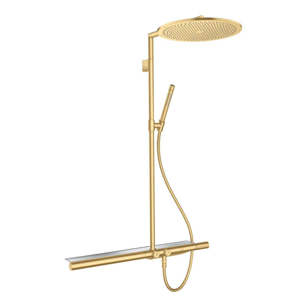 AXOR ShowerSolutions Showerpipe with thermostat 800 and overhead shower 350 1jet 27984 27984250