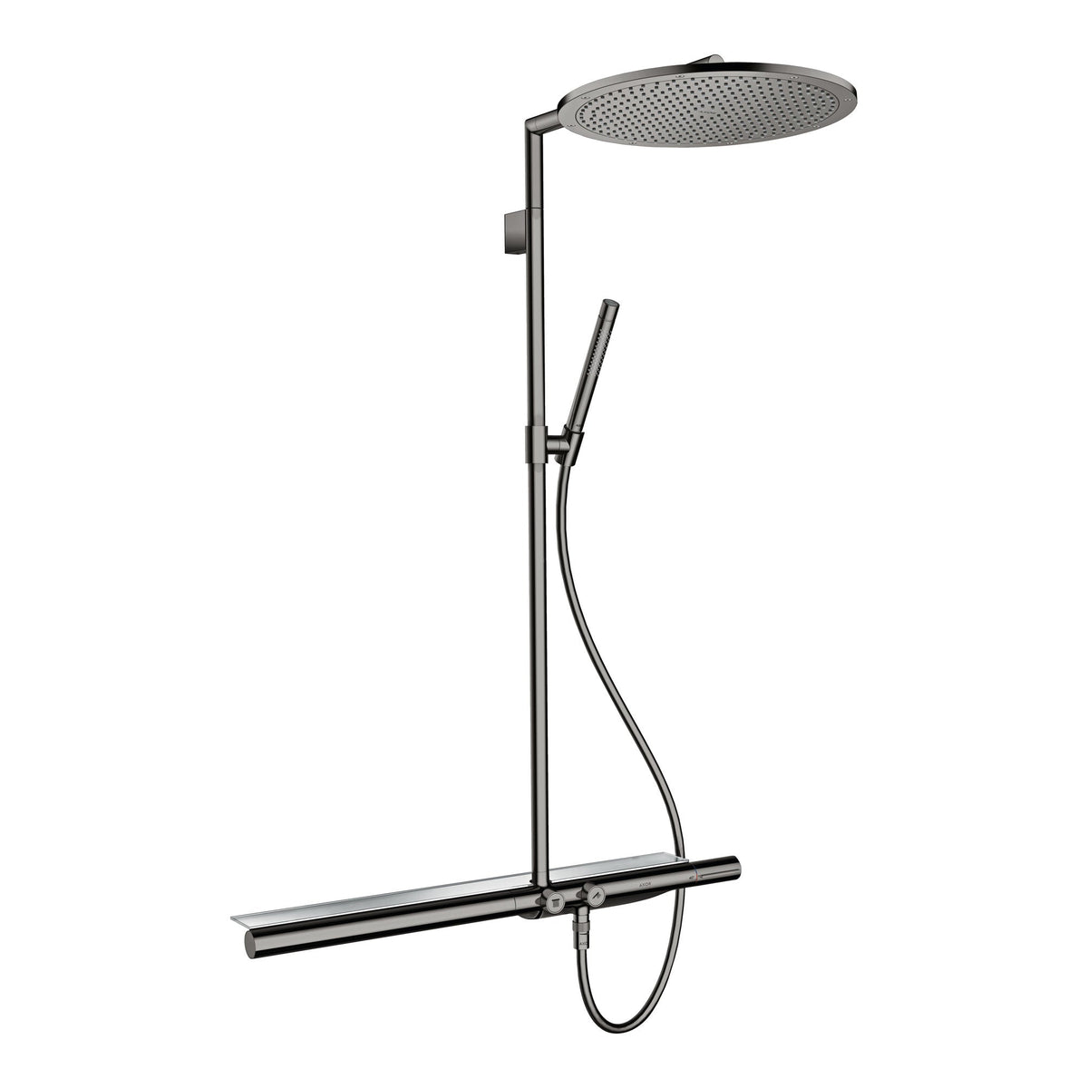 AXOR ShowerSolutions Showerpipe with thermostat 800 and overhead shower 350 1jet 27984 27984330
