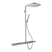 AXOR ShowerSolutions Showerpipe with thermostat 800 and overhead shower 350 1jet Chrome 27984000