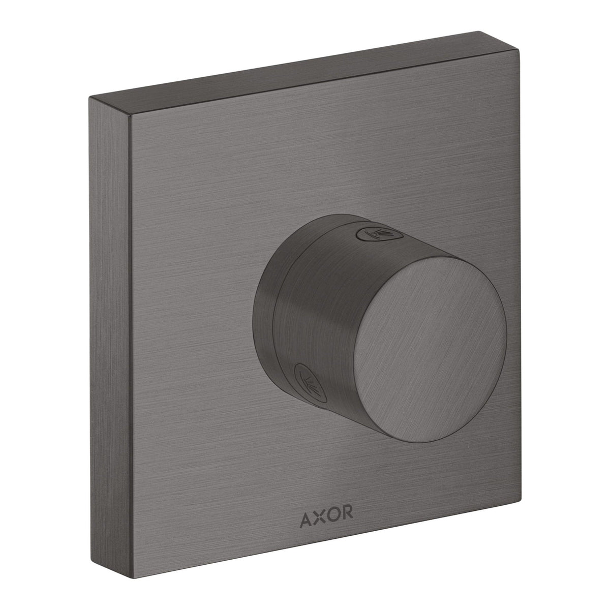 AXOR ShowerSolutions Shut off diverter valve Trio Quattro 120 120 for concealed installation Brushed Black Chrome 10932340