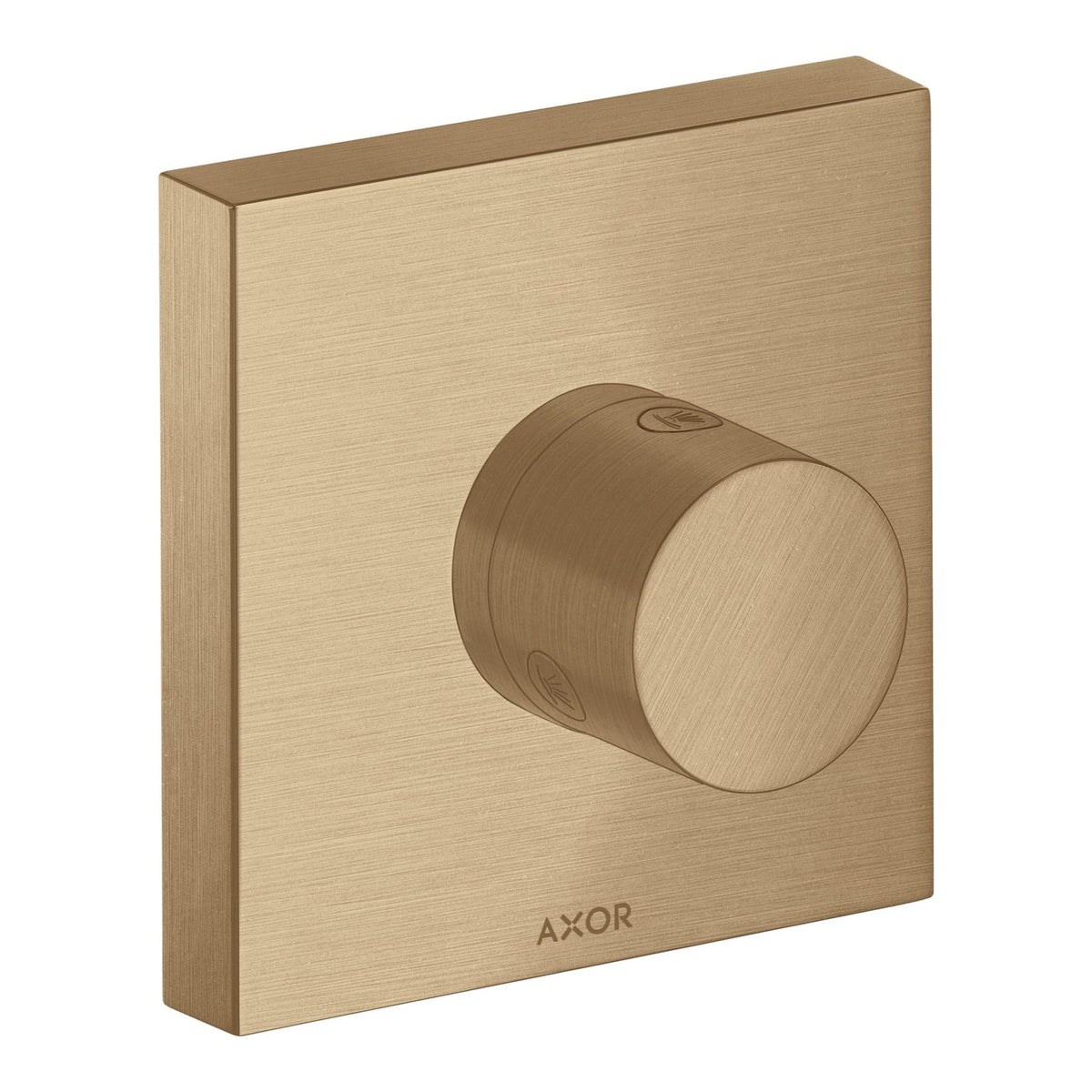 AXOR ShowerSolutions Shut off diverter valve Trio Quattro 120 120 for concealed installation Brushed Bronze 10932140