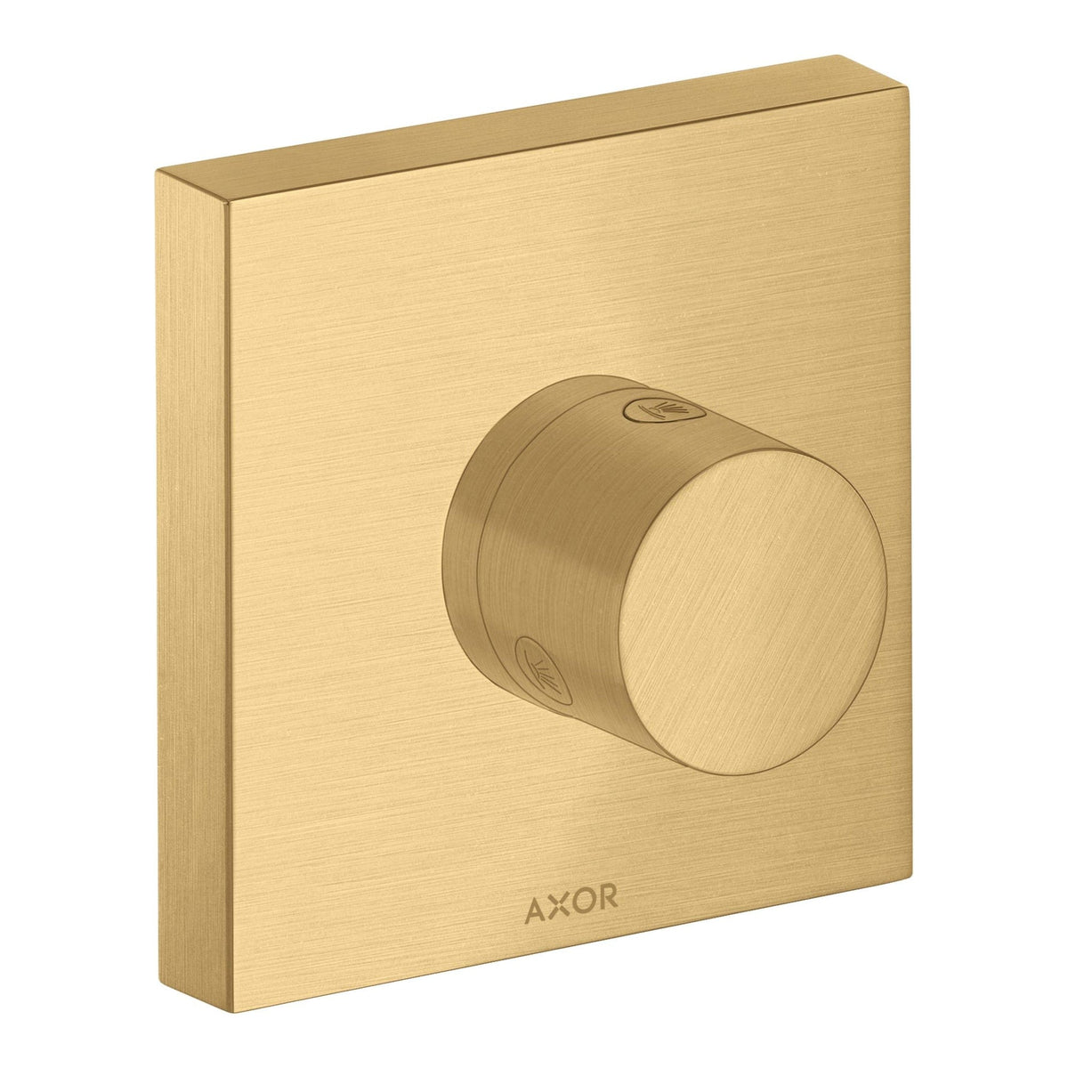 AXOR ShowerSolutions Shut off diverter valve Trio Quattro 120 120 for concealed installation Brushed Gold Optic 10932250