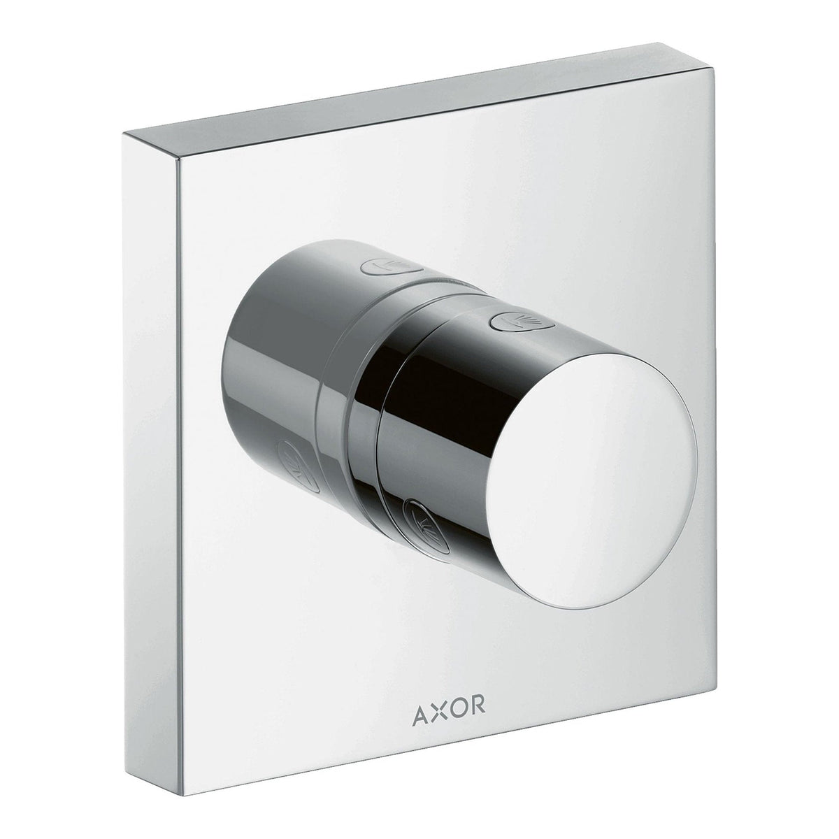 AXOR ShowerSolutions Shut off diverter valve Trio Quattro 120 120 for concealed installation Chrome 10932000