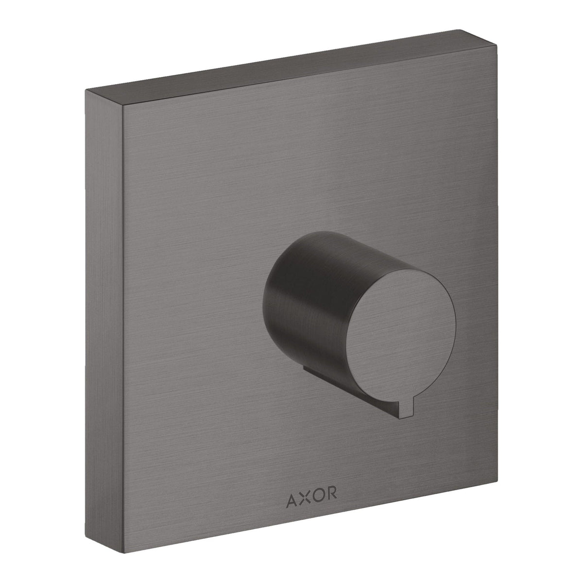 AXOR ShowerSolutions Shut off valve 120 120 for concealed installation square Brushed Black Chrome 10972340