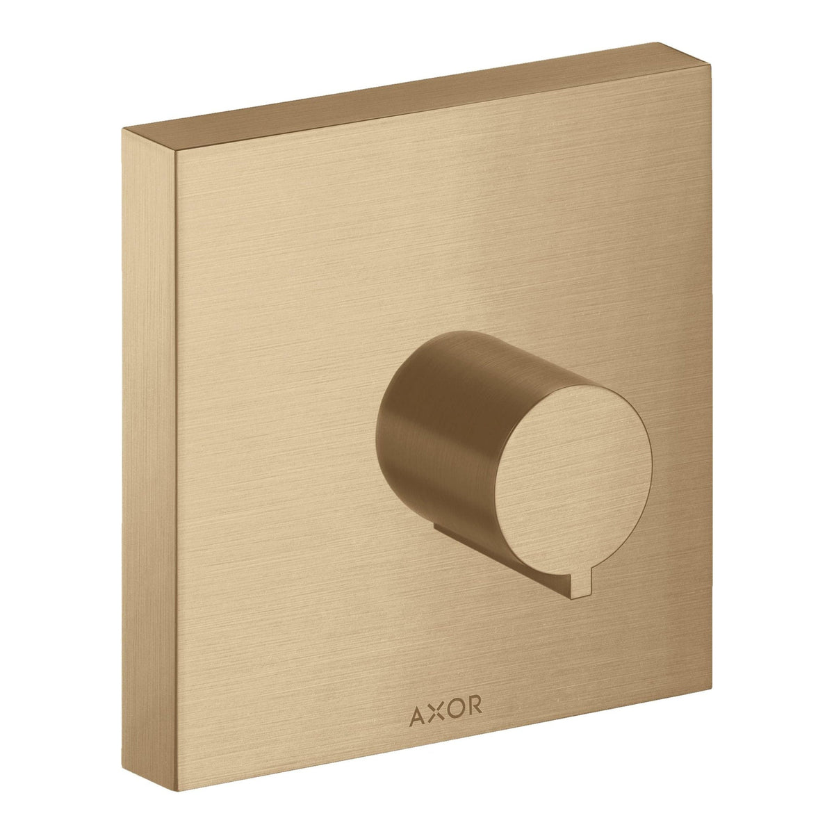 AXOR ShowerSolutions Shut off valve 120 120 for concealed installation square Brushed Bronze 10972140