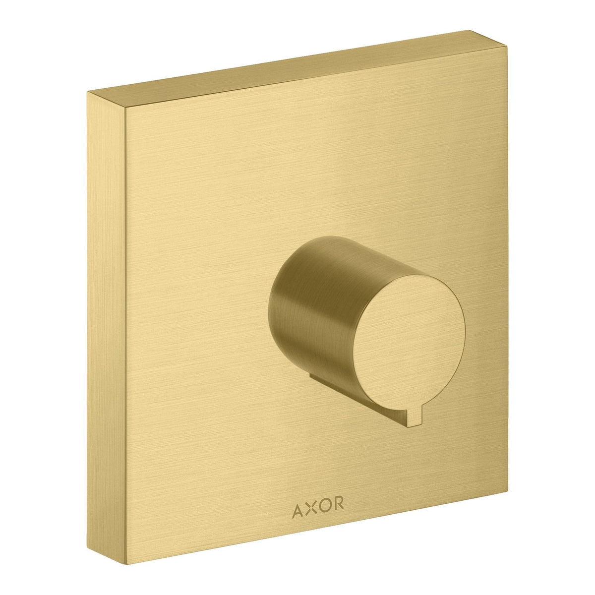 AXOR ShowerSolutions Shut off valve 120 120 for concealed installation square Brushed Gold Optic 10972250