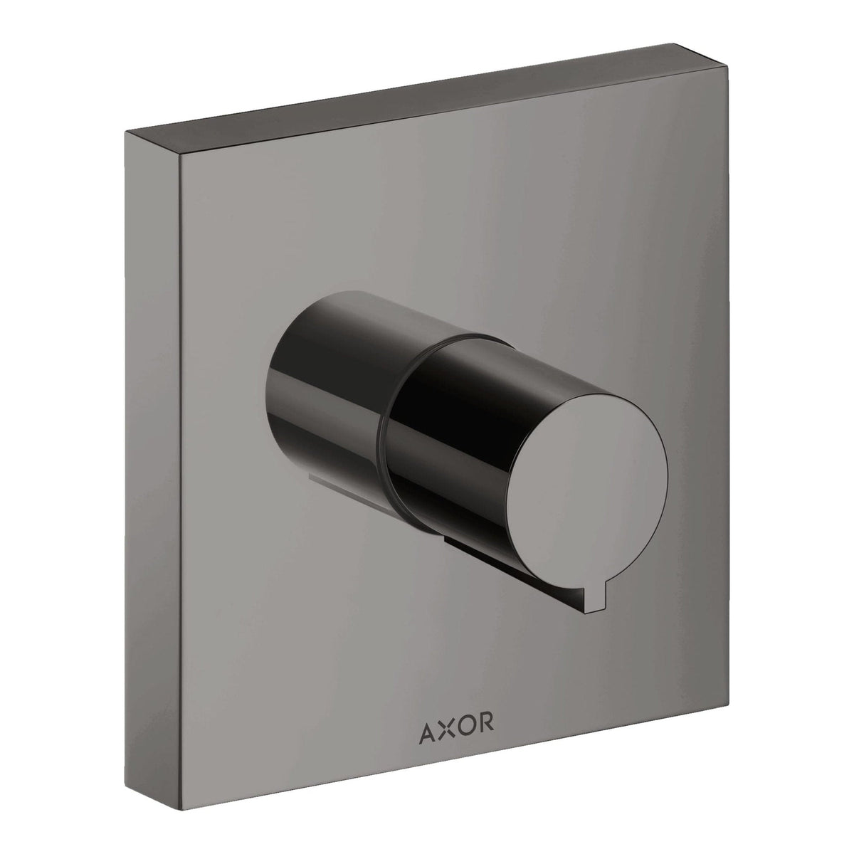 AXOR ShowerSolutions Shut off valve 120 120 for concealed installation square Polished Black Chrome 10972330
