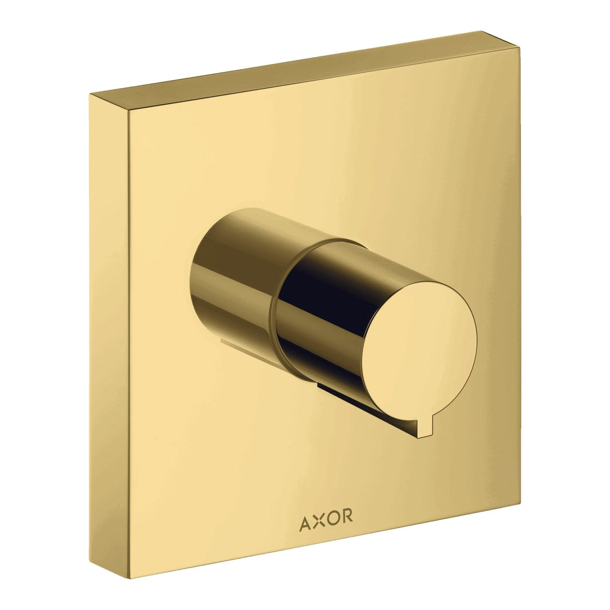 AXOR ShowerSolutions Shut off valve 120 120 for concealed installation square Polished Gold Optic 10972990
