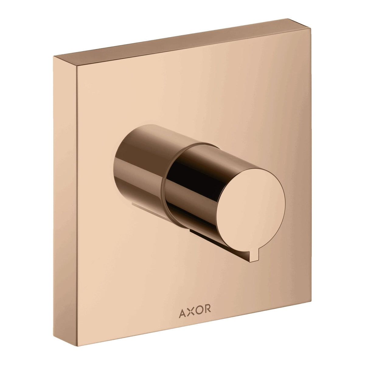 AXOR ShowerSolutions Shut off valve 120 120 for concealed installation square Polished Red Gold 10972300