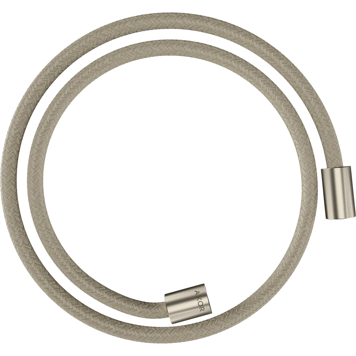 AXOR-ShowerSolutions-Textile-shower-hose-1-25-m-with-cylindrical-nuts-Brushed-Nickel-28228820