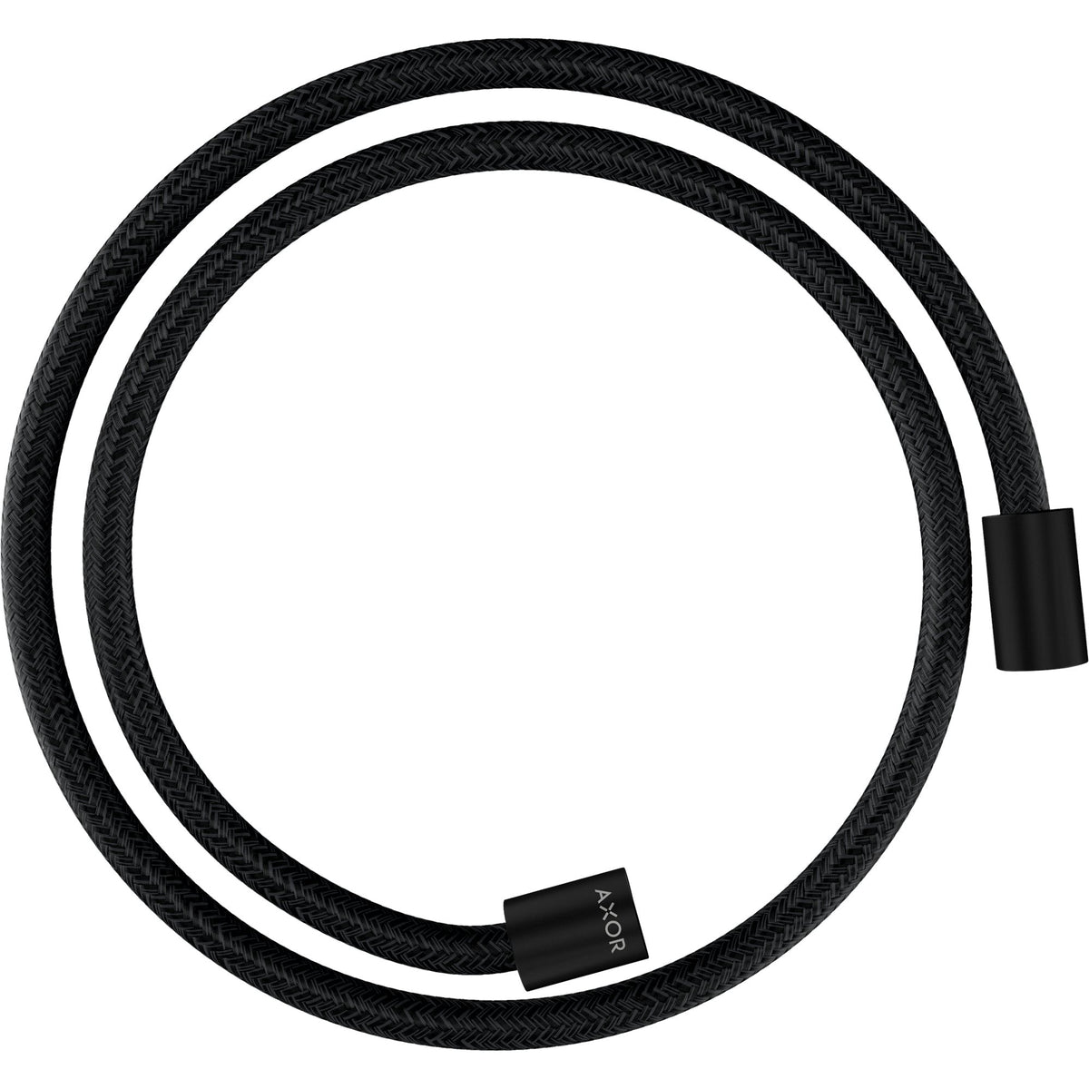 AXOR-ShowerSolutions-Textile-shower-hose-1-25-m-with-cylindrical-nuts-Matt-Black-28228670