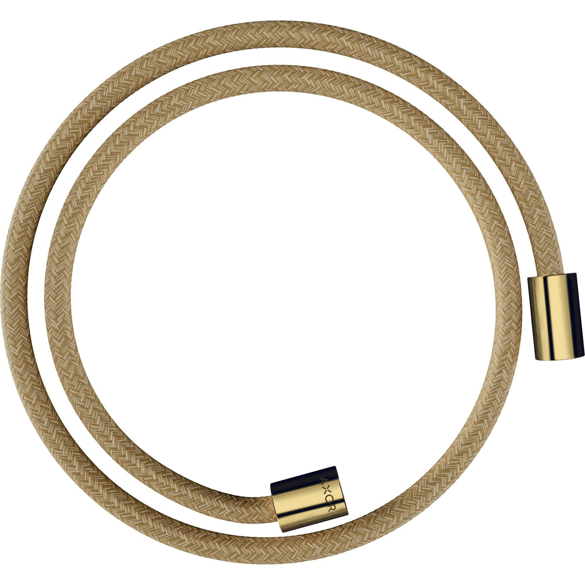 AXOR-ShowerSolutions-Textile-shower-hose-1-25-m-with-cylindrical-nuts-Polished-Gold-Optic-28228990
