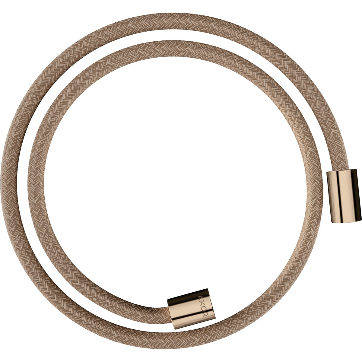 AXOR-ShowerSolutions-Textile-shower-hose-1-25-m-with-cylindrical-nuts-Polished-Red-Gold-28228300