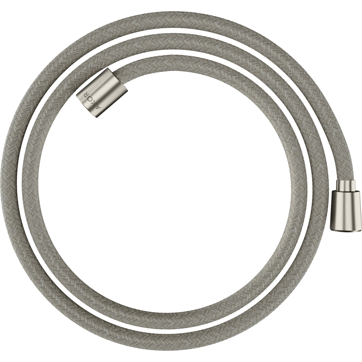 AXOR-ShowerSolutions-Textile-shower-hose-1-60-m-with-conical-and-cylindrical-nut-Stainless-Steel-Optic-28259800