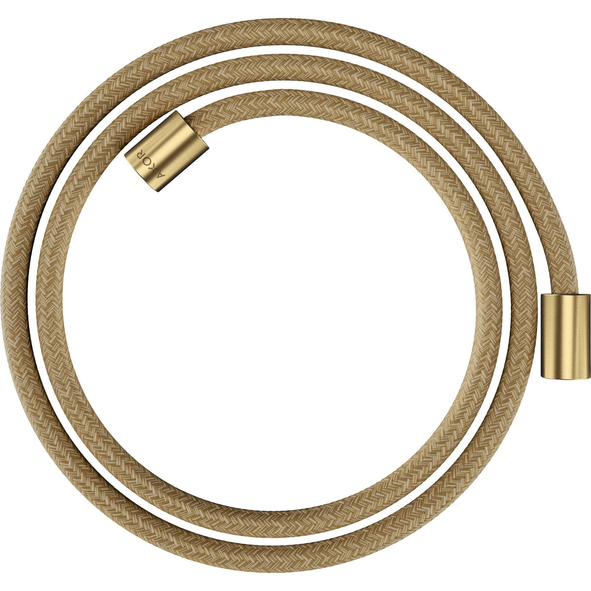 AXOR-ShowerSolutions-Textile-shower-hose-1-60-m-with-cylindrical-nuts-Brushed-Gold-Optic-28261250