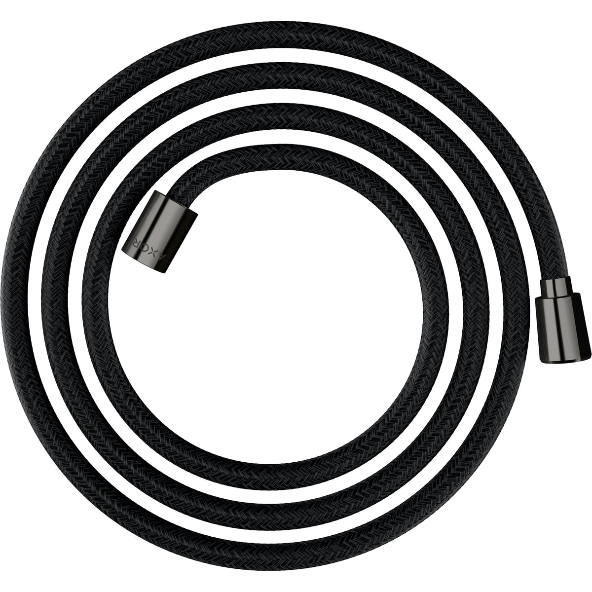 AXOR-ShowerSolutions-Textile-shower-hose-2-m-with-conical-and-cylindrical-nut-Polished-Black-Chrome-28290330