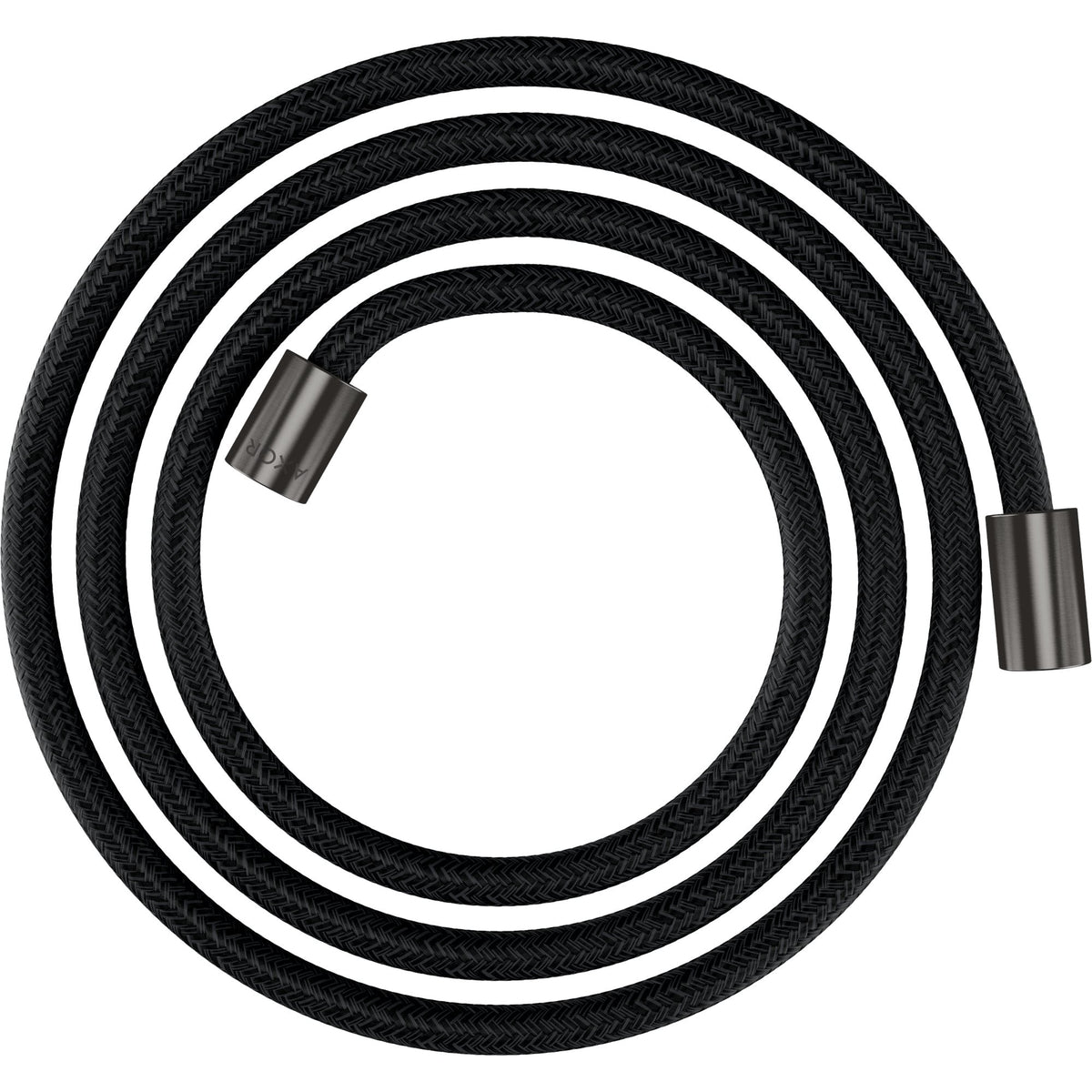 AXOR-ShowerSolutions-Textile-shower-hose-2-m-with-cylindrical-nuts-Brushed-Black-Chrome-28291340