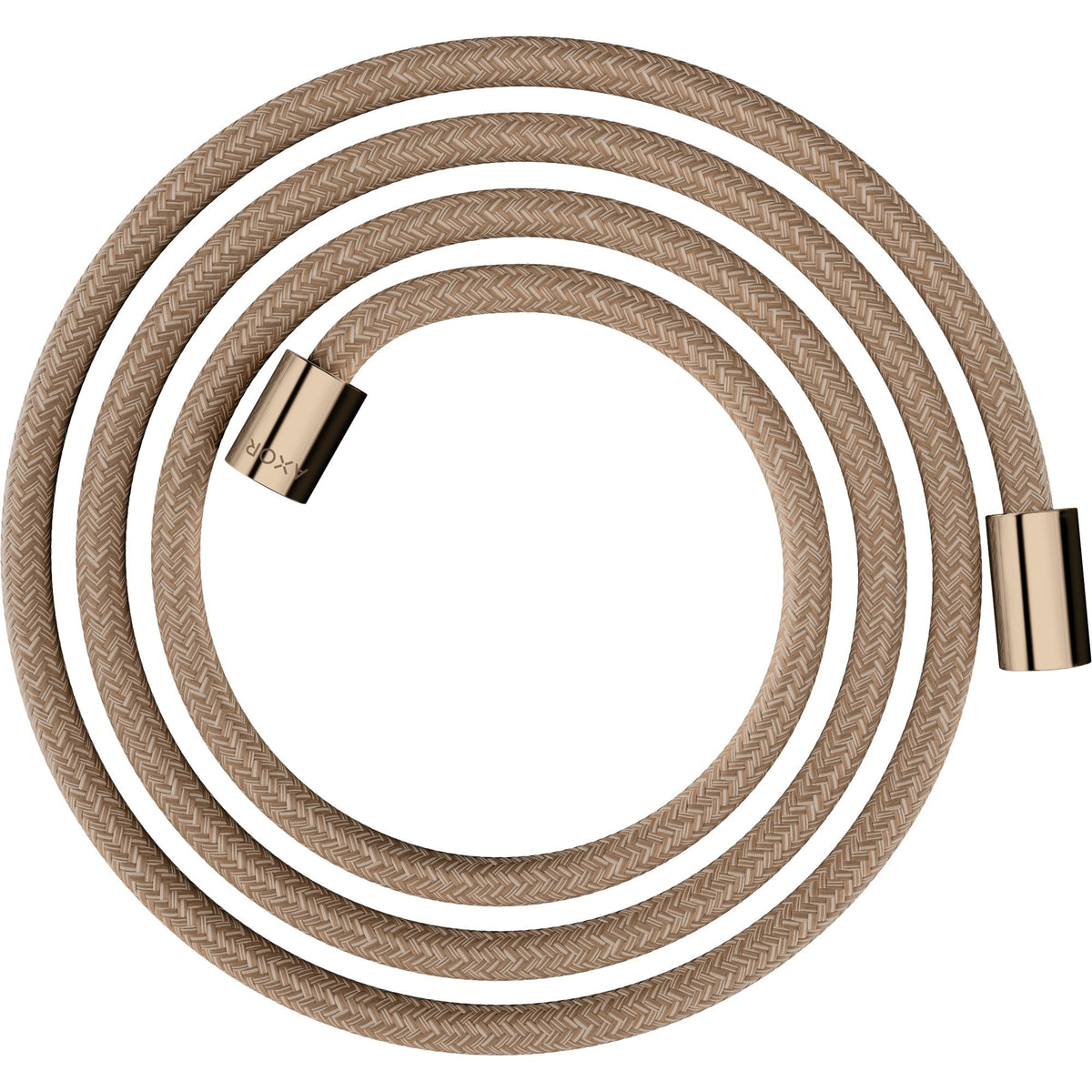 AXOR-ShowerSolutions-Textile-shower-hose-2-m-with-cylindrical-nuts-Polished-Red-Gold-28291300