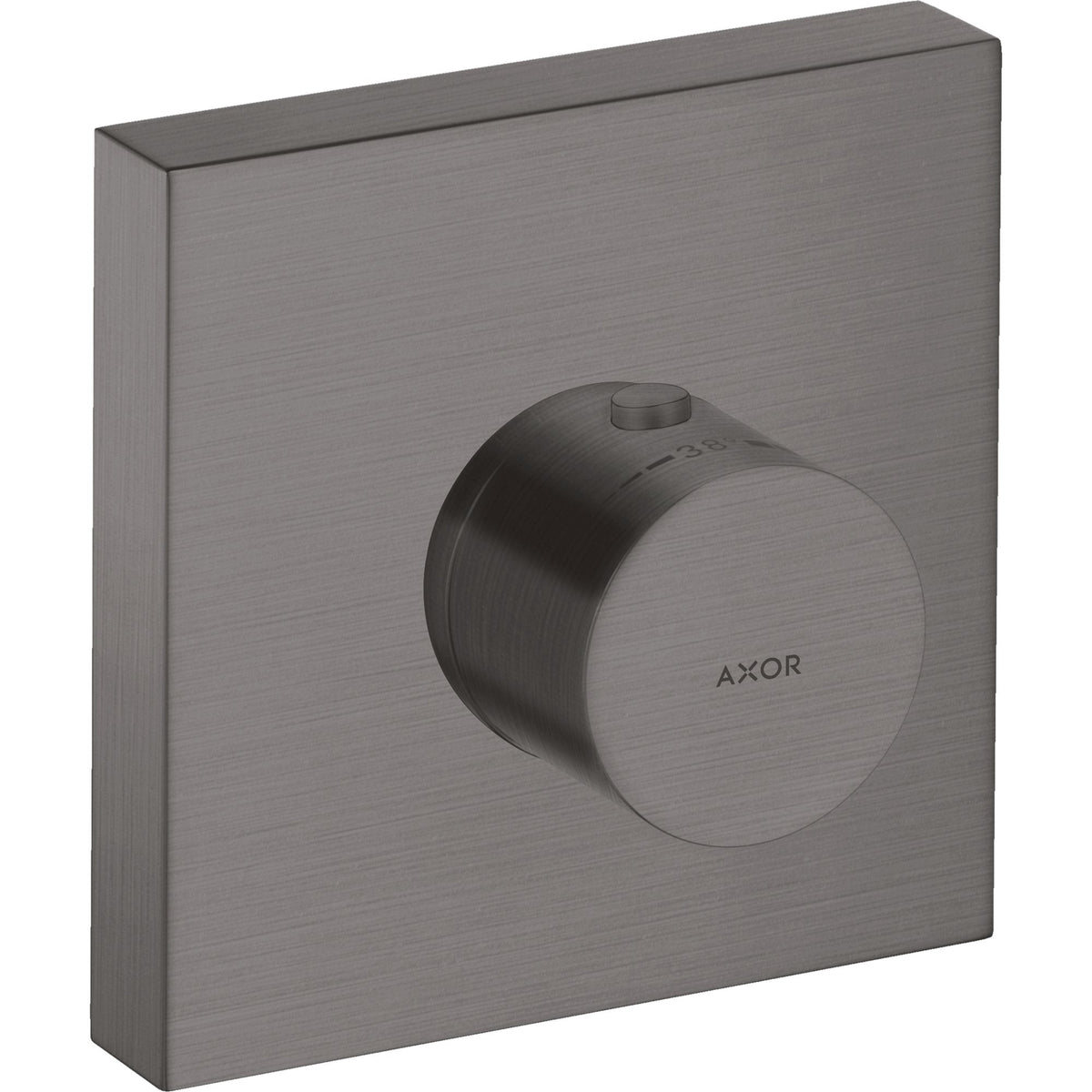 AXOR-ShowerSolutions-Thermostatic-module-120-120-for-concealed-installation-square-Brushed-Black-Chrome-10755340