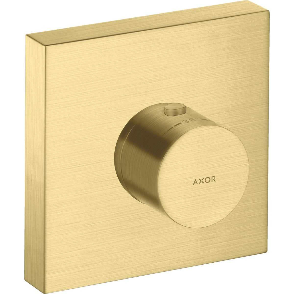 AXOR-ShowerSolutions-Thermostatic-module-120-120-for-concealed-installation-square-Brushed-Brass-10755950