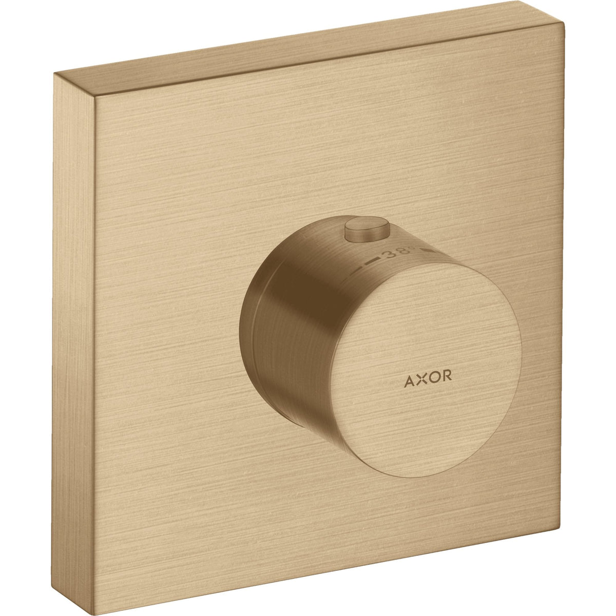 AXOR-ShowerSolutions-Thermostatic-module-120-120-for-concealed-installation-square-Brushed-Bronze-10755140