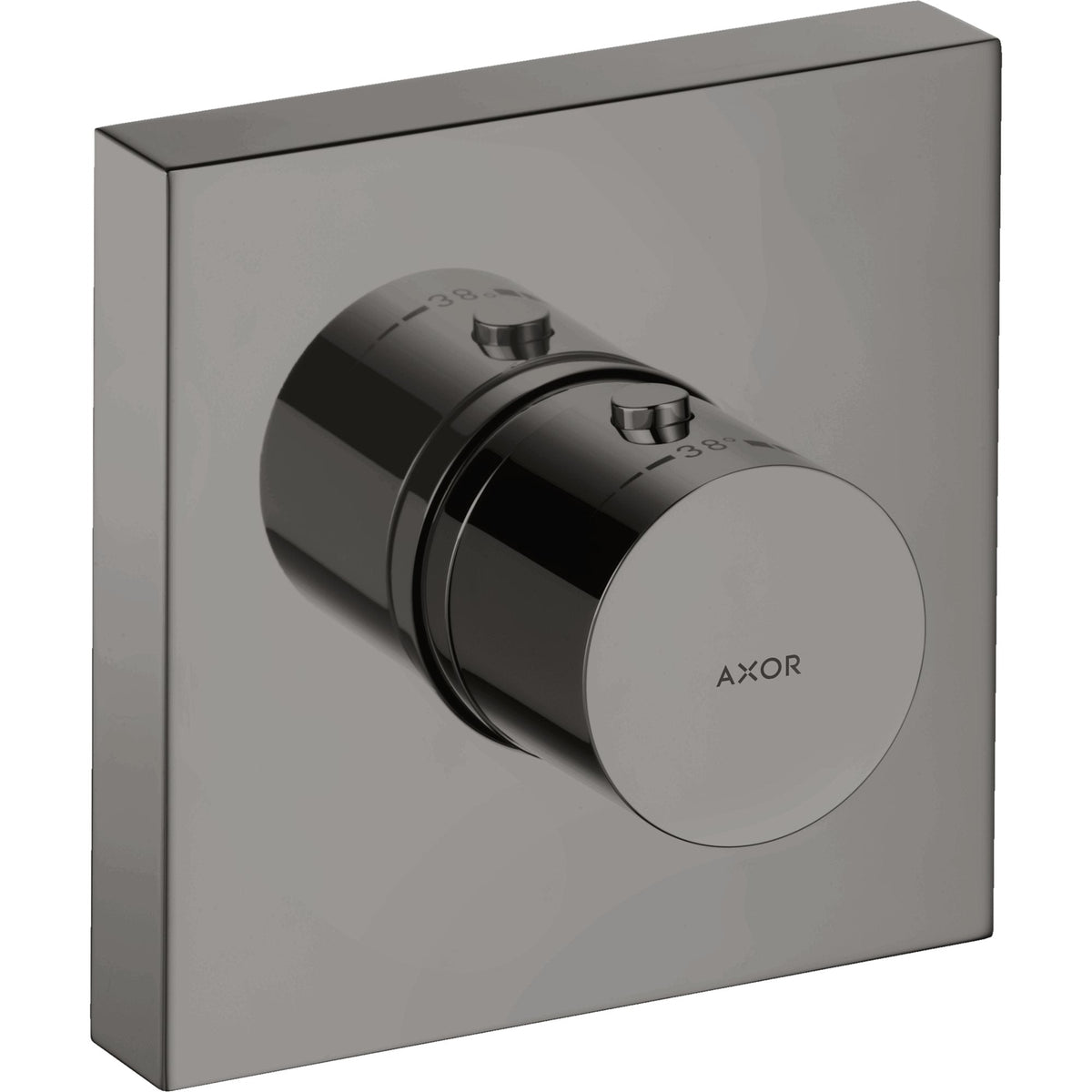 AXOR-ShowerSolutions-Thermostatic-module-120-120-for-concealed-installation-square-Polished-Black-Chrome-10755330