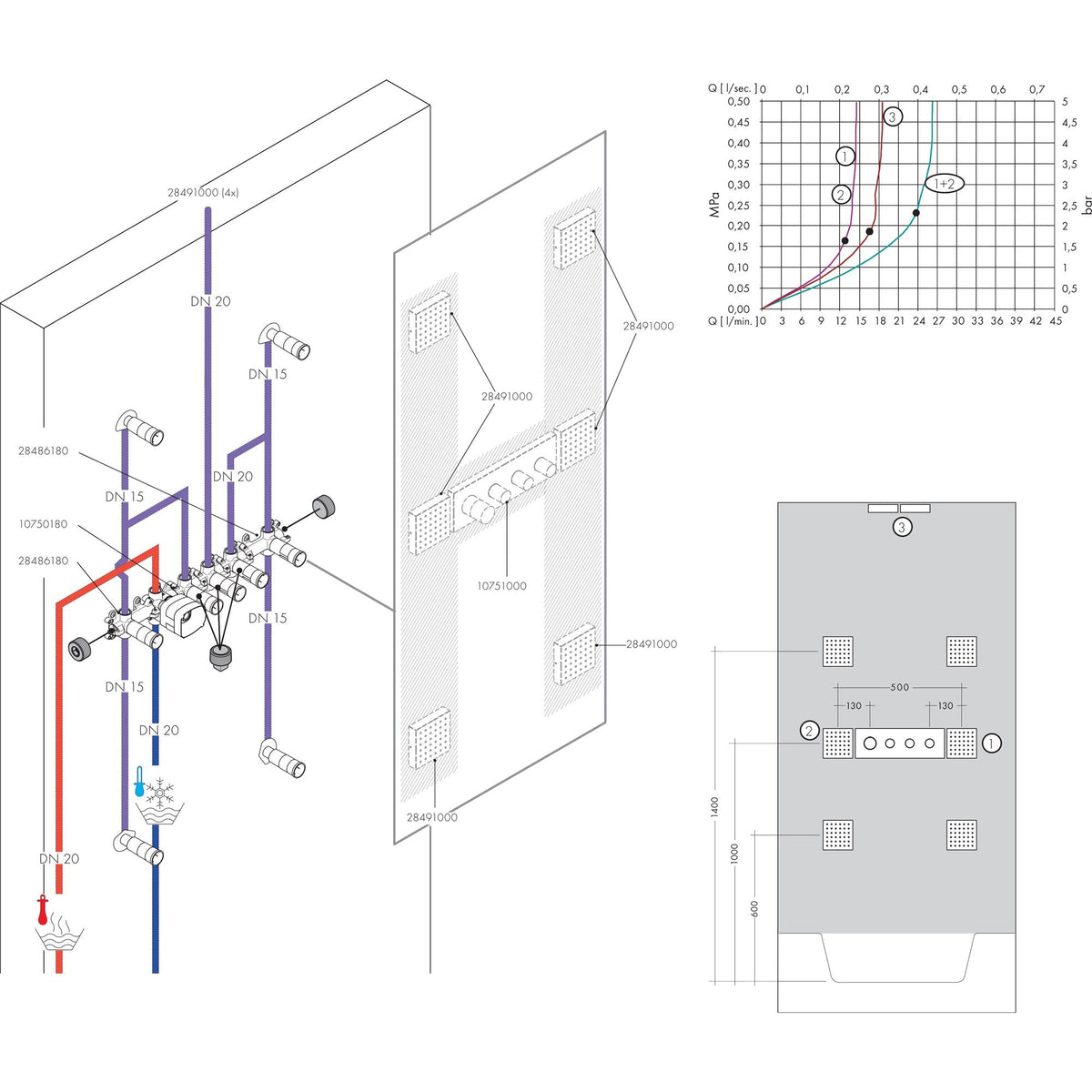 AXOR-ShowerSolutions-Thermostatic-module-360-120-for-concealed-installation-square-for-3-functions-10751-technical-09