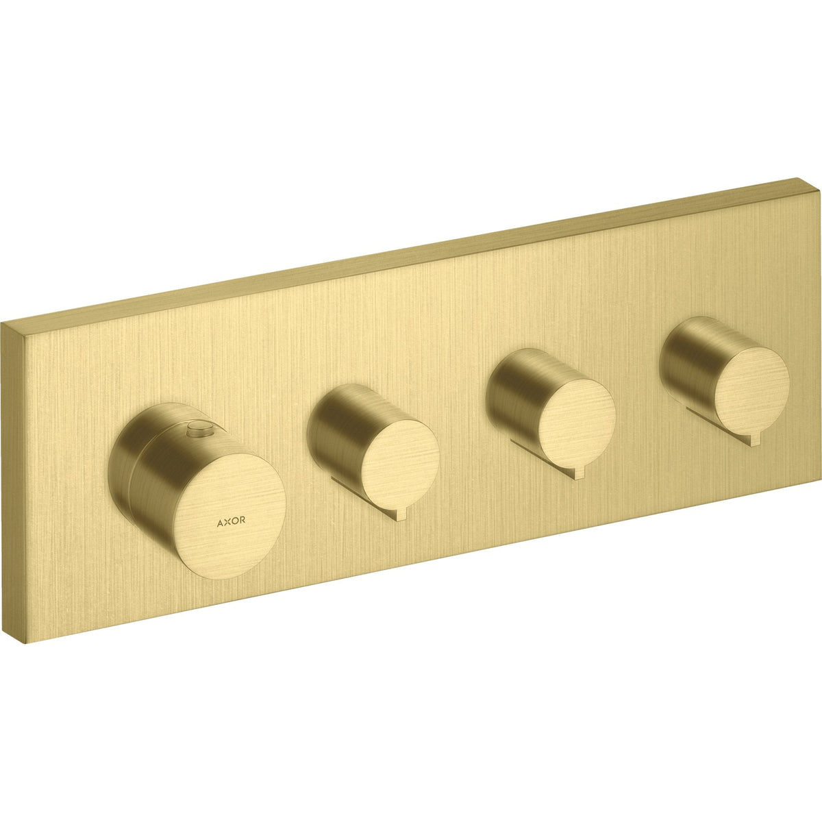 AXOR-ShowerSolutions-Thermostatic-module-360-120-for-concealed-installation-square-for-3-functions-Brushed-Brass-10751950