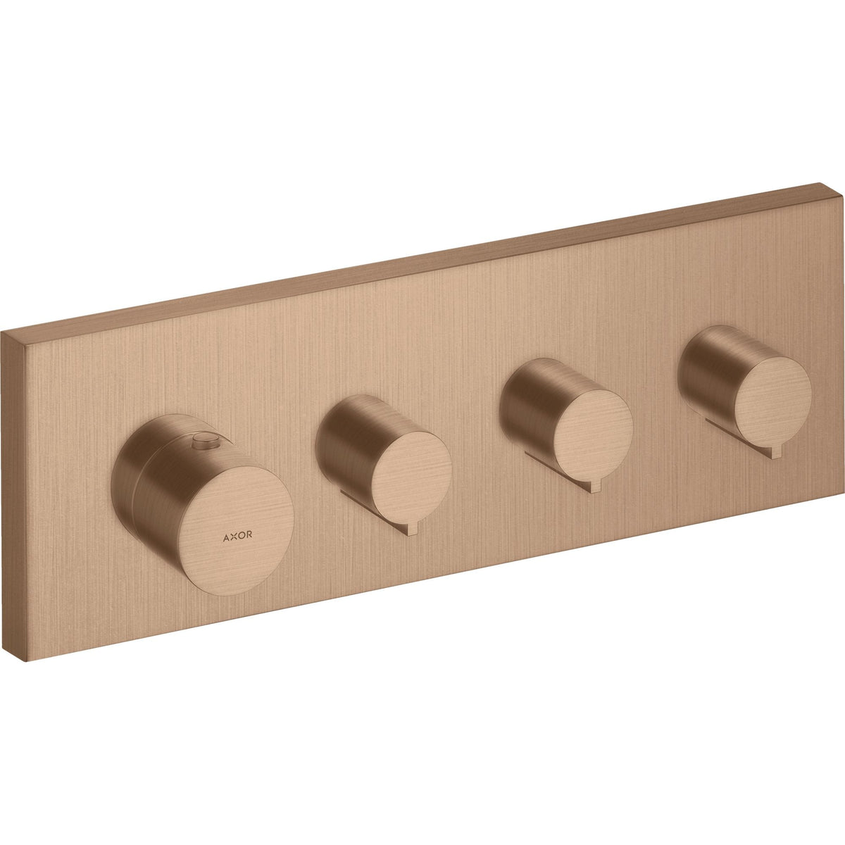 AXOR-ShowerSolutions-Thermostatic-module-360-120-for-concealed-installation-square-for-3-functions-Brushed-Red-Gold-10751310