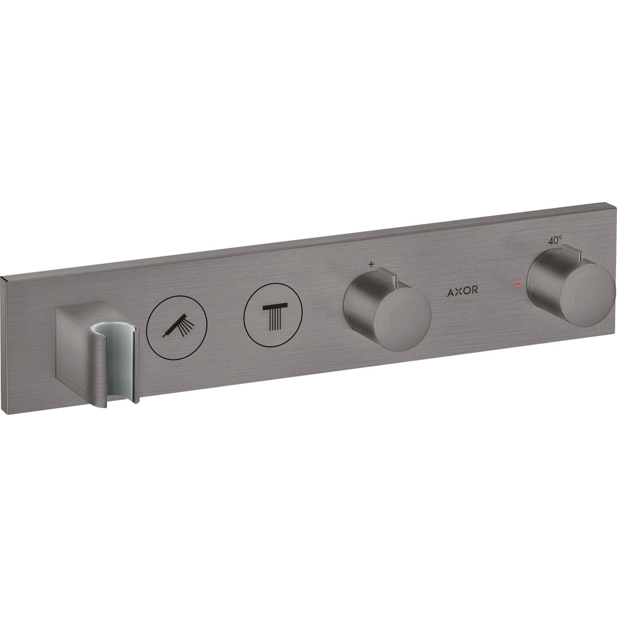 AXOR-ShowerSolutions-Thermostatic-module-Select-460-90-for-concealed-installation-for-2-functions-Brushed-Black-Chrome-18355340