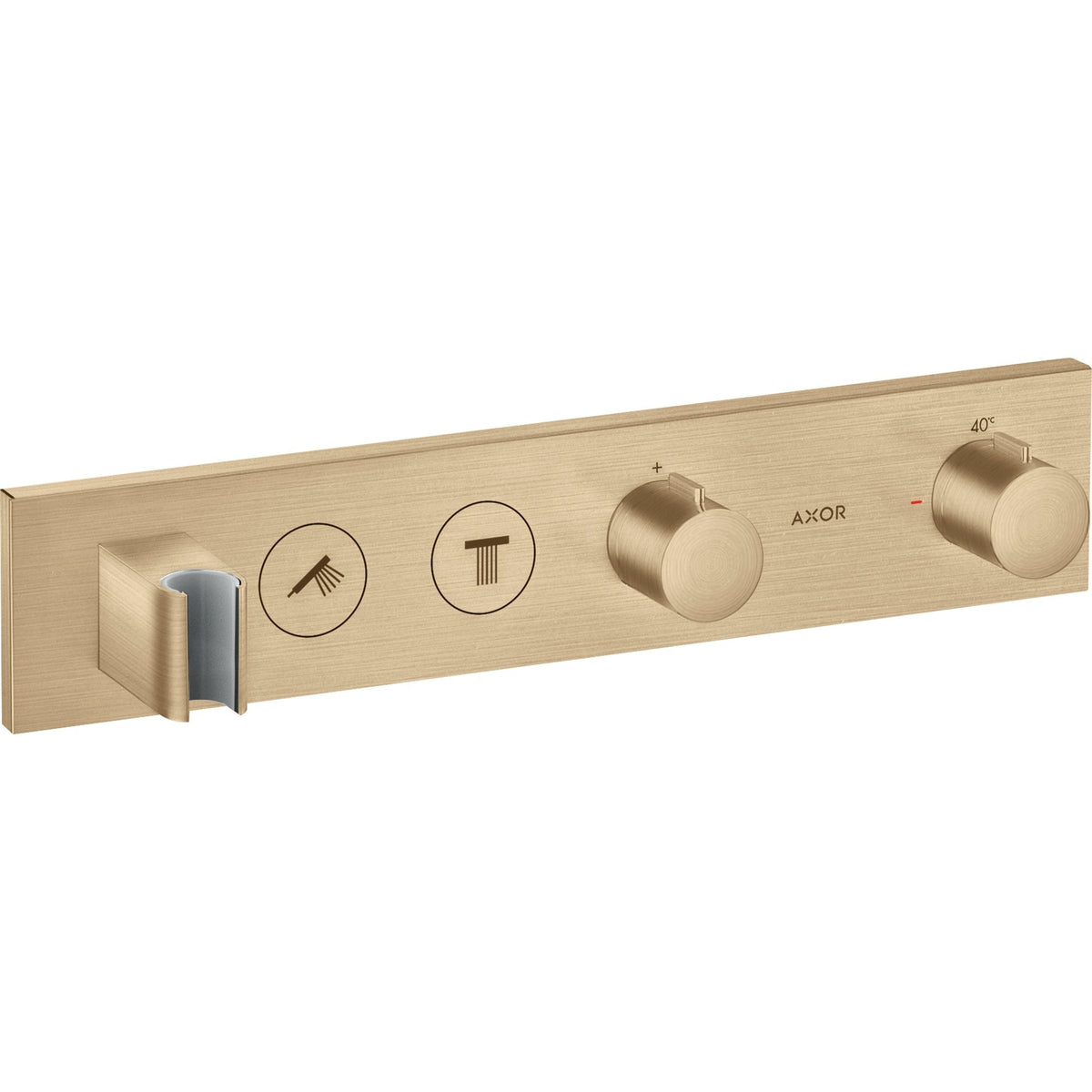 AXOR-ShowerSolutions-Thermostatic-module-Select-460-90-for-concealed-installation-for-2-functions-Brushed-Bronze-18355140