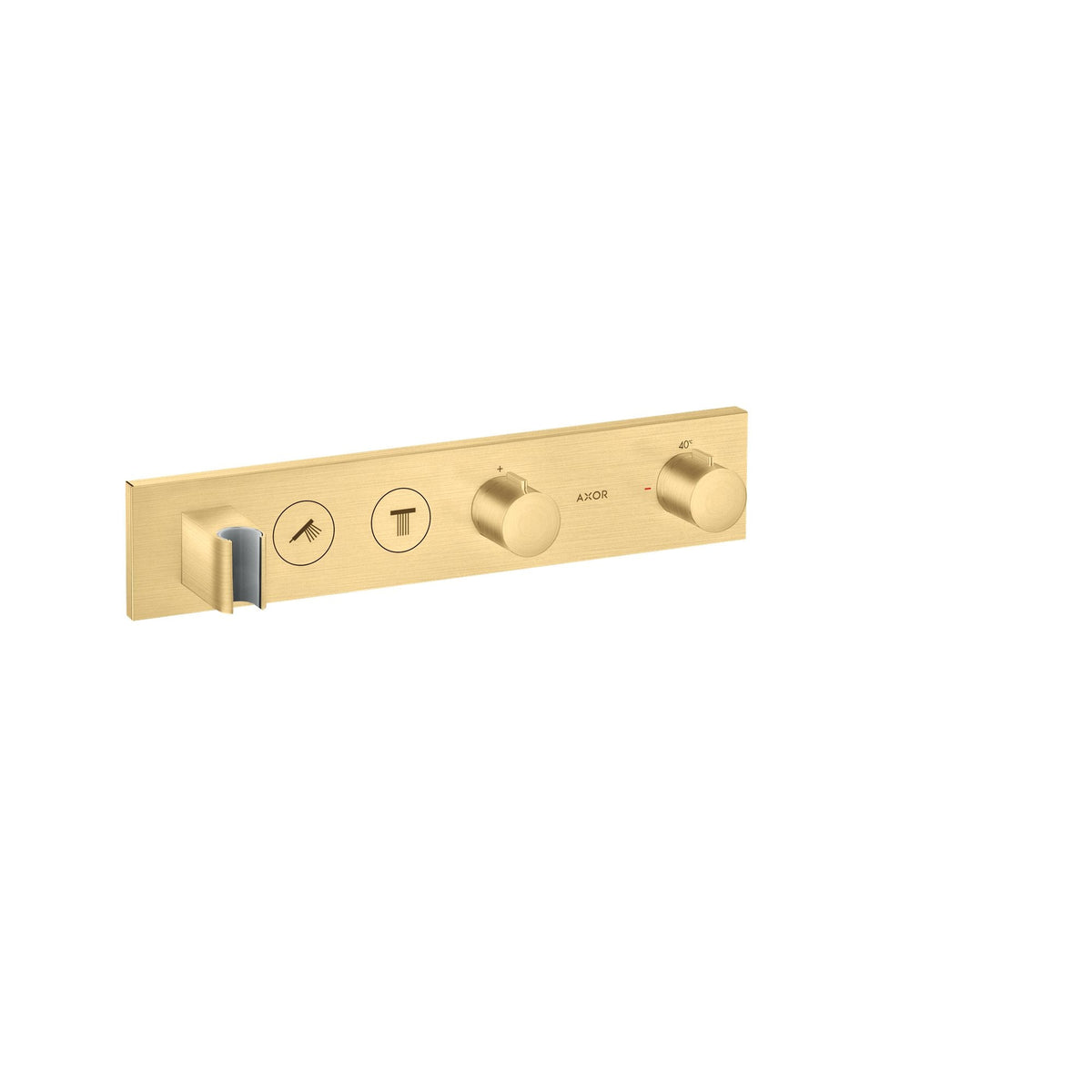 AXOR-ShowerSolutions-Thermostatic-module-Select-460-90-for-concealed-installation-for-2-functions-Brushed-Gold-Optic-18355250