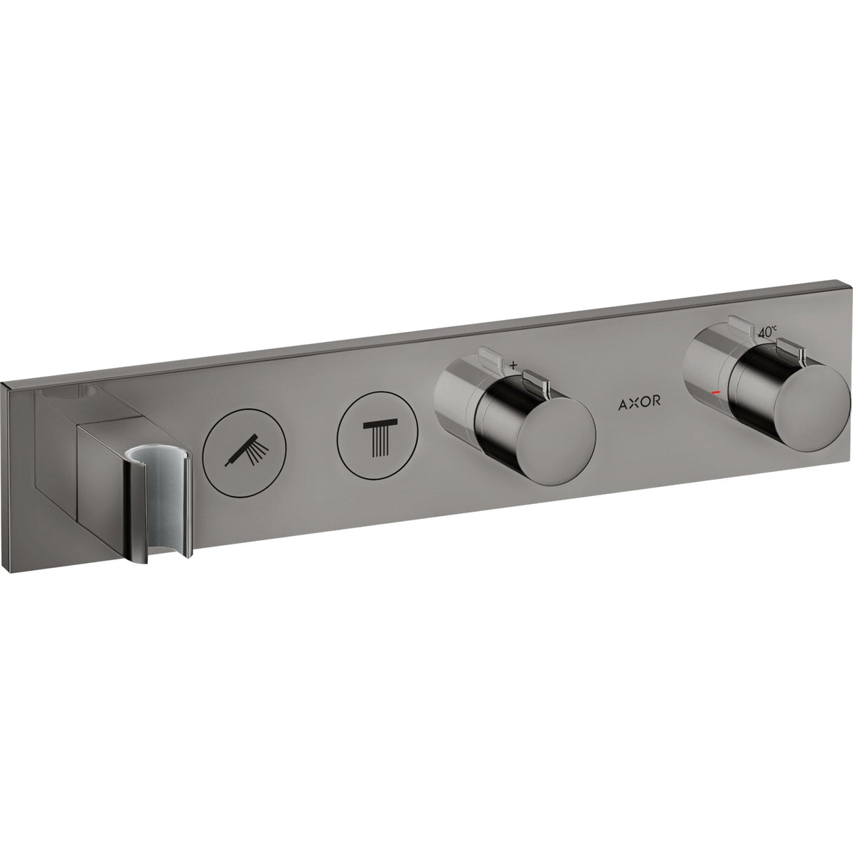 AXOR-ShowerSolutions-Thermostatic-module-Select-460-90-for-concealed-installation-for-2-functions-Polished-Black-Chrome-18355330