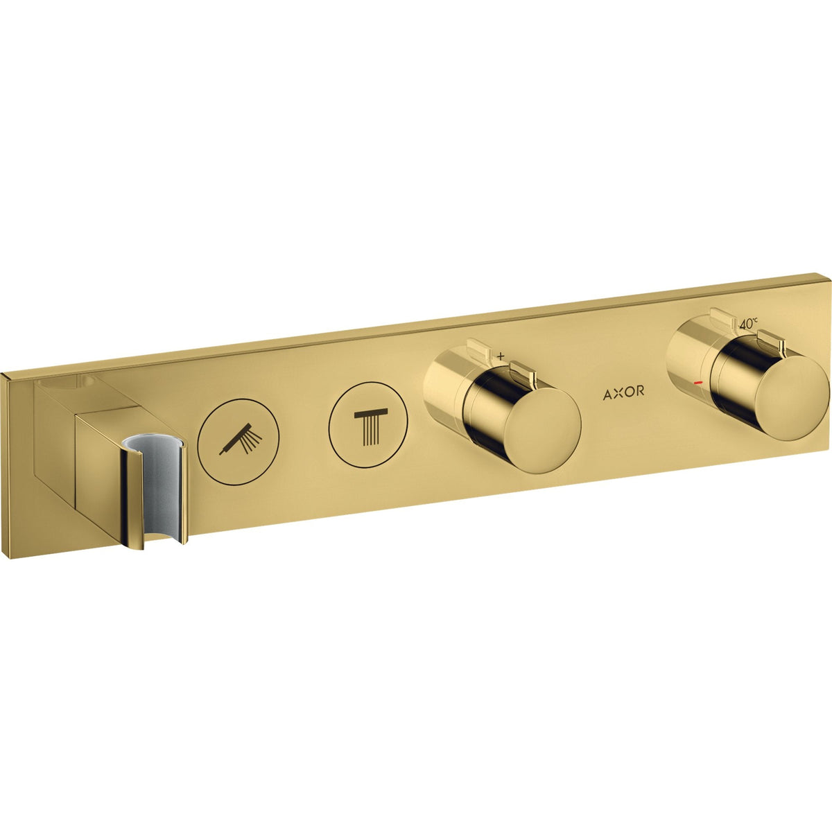 AXOR-ShowerSolutions-Thermostatic-module-Select-460-90-for-concealed-installation-for-2-functions-Polished-Gold-Optic-18355990