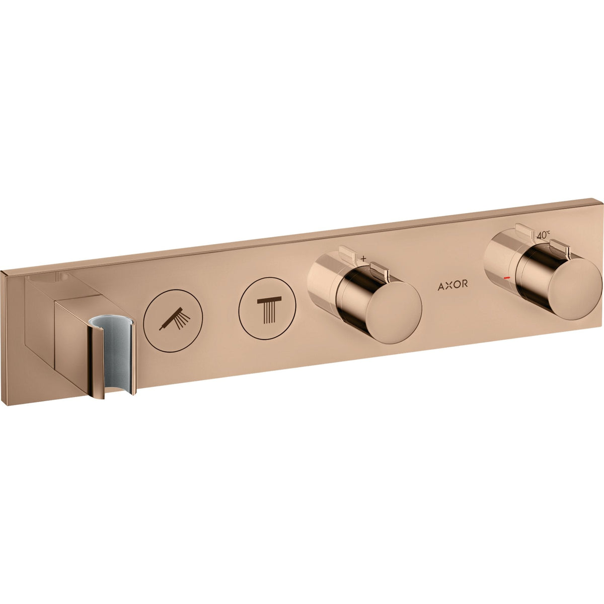 AXOR-ShowerSolutions-Thermostatic-module-Select-460-90-for-concealed-installation-for-2-functions-Polished-Red-Gold-18355300