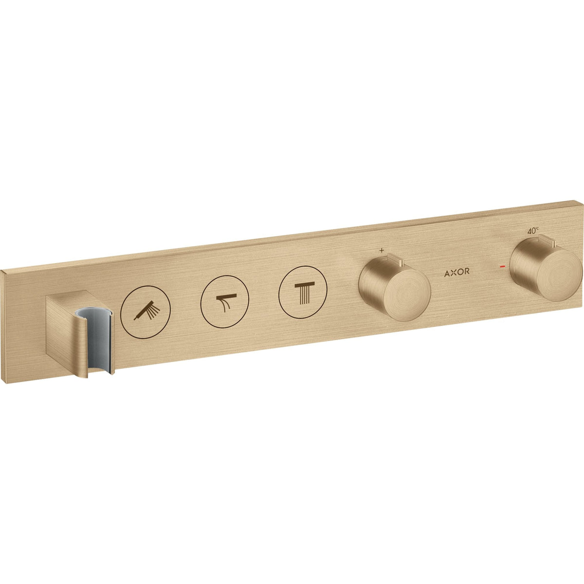 AXOR-ShowerSolutions-Thermostatic-module-Select-530-90-for-concealed-installation-for-3-functions-Brushed-Bronze-18356140