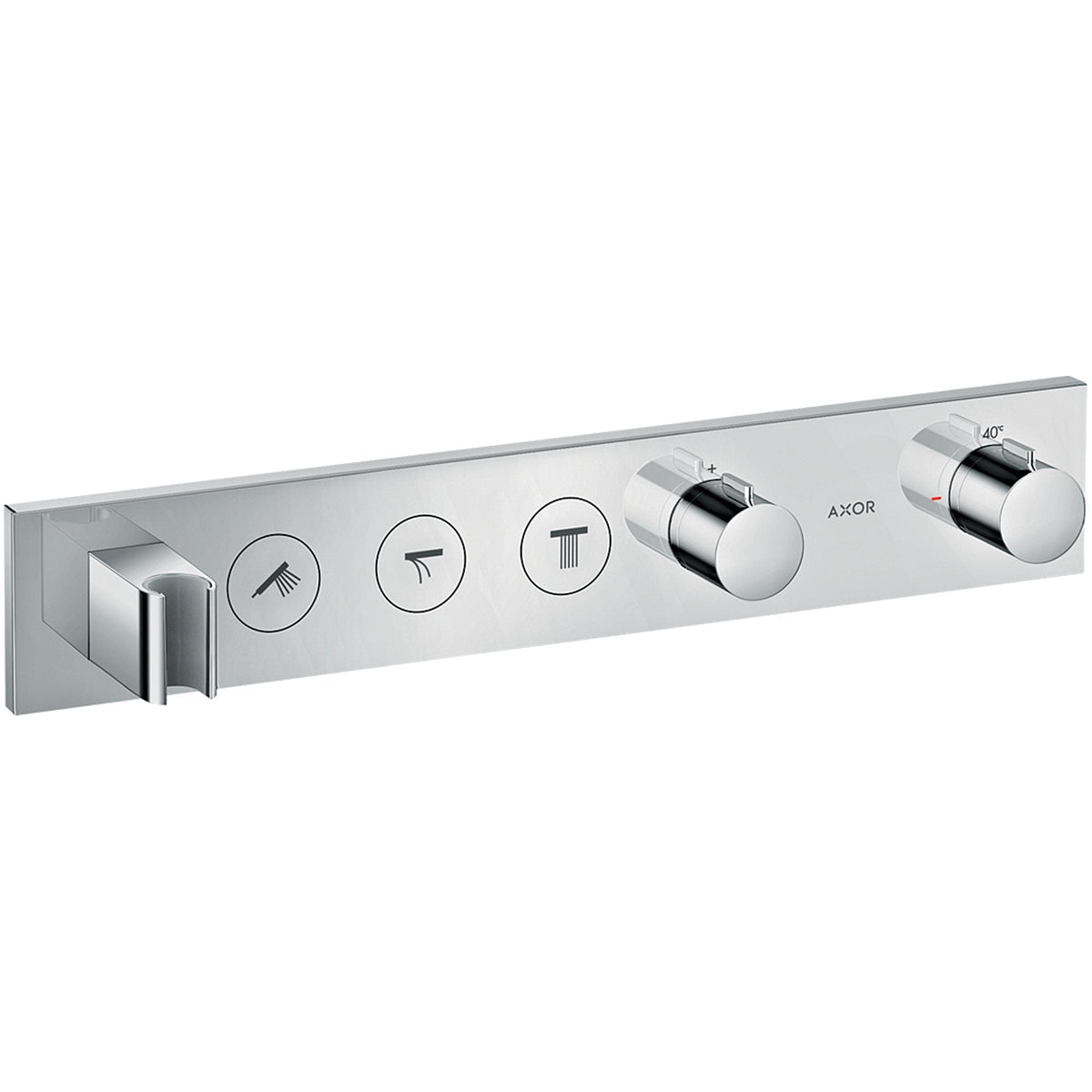 AXOR-ShowerSolutions-Thermostatic-module-Select-530-90-for-concealed-installation-for-3-functions-Chrome-18356000