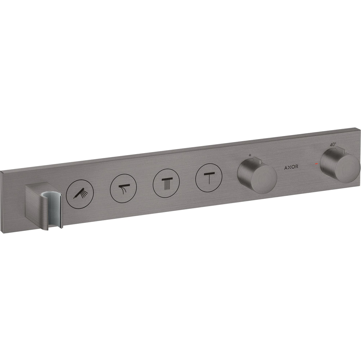 AXOR-ShowerSolutions-Thermostatic-module-Select-600-90-for-concealed-installation-for-4-functions-Brushed-Black-Chrome-18357340